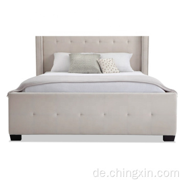 Schlafzimmermöbel amerikanische stil taste tufting gepolstertes stoffbett großhandel schlafzimmer sets cx612